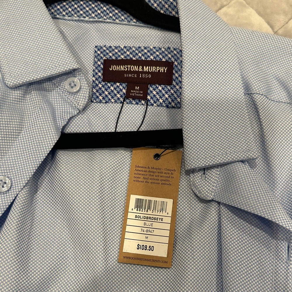 Johnston & Murphy Light Blue Dress Shirt
